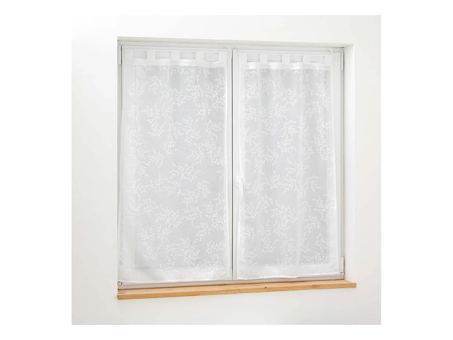 Paire de Voilages "Karla" 60x160cm Blanc