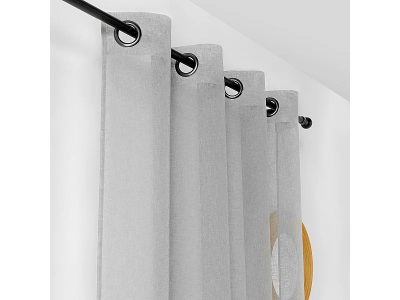 Voilage effet rustique