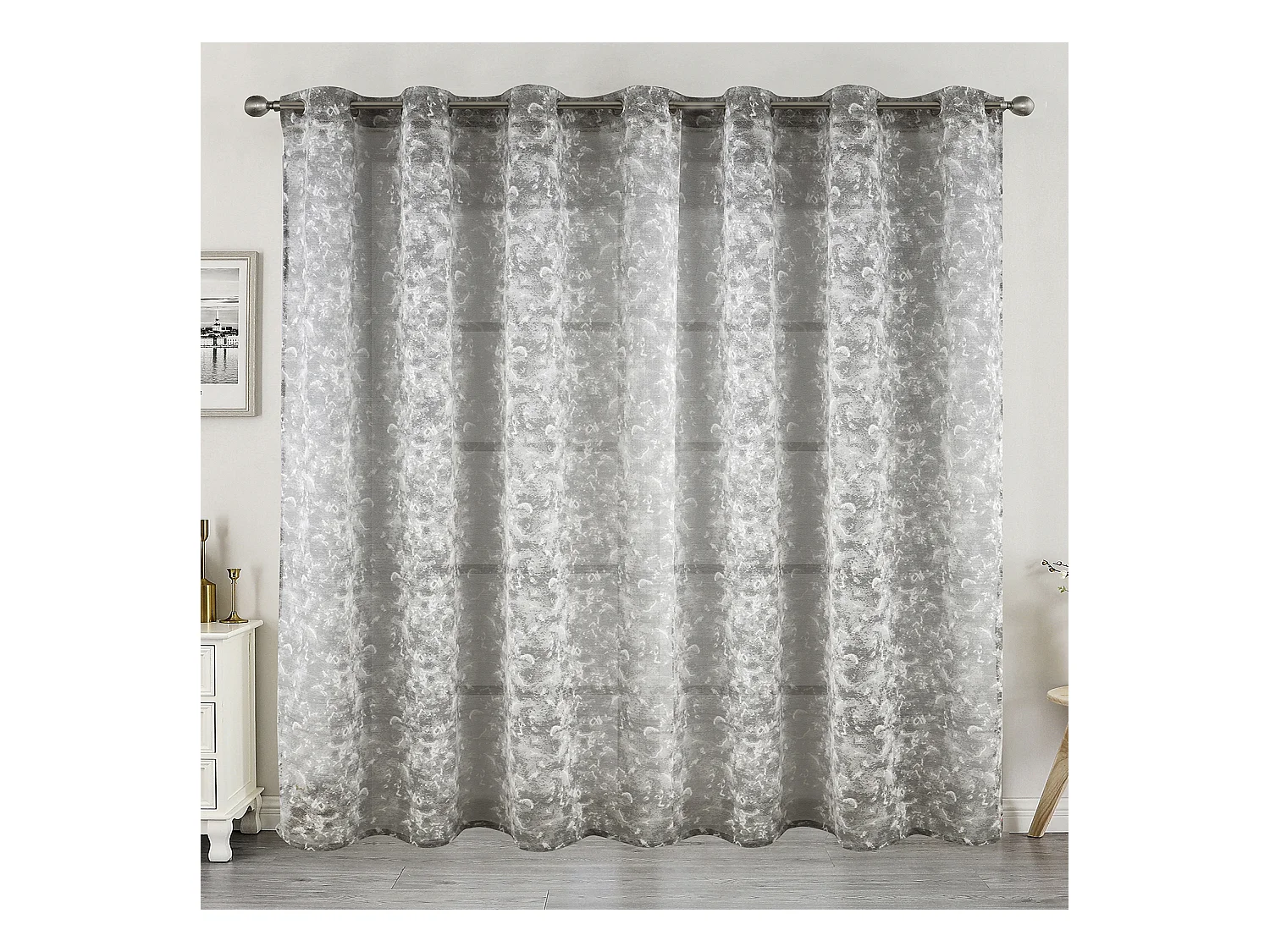 Jacquard-Ösenvorhang Elegante Struktur