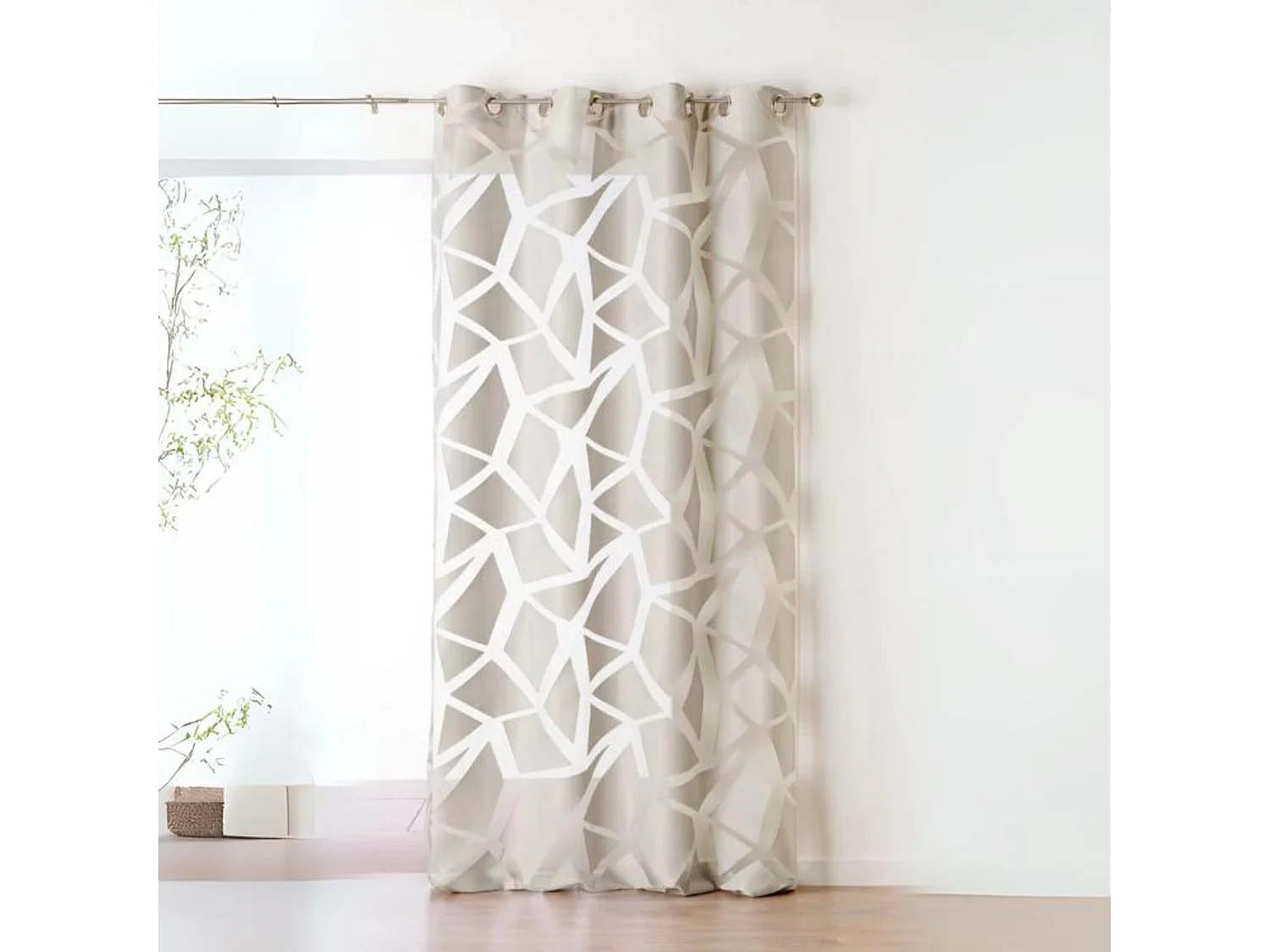 Visillo en Jacquard Estampados Geométricos