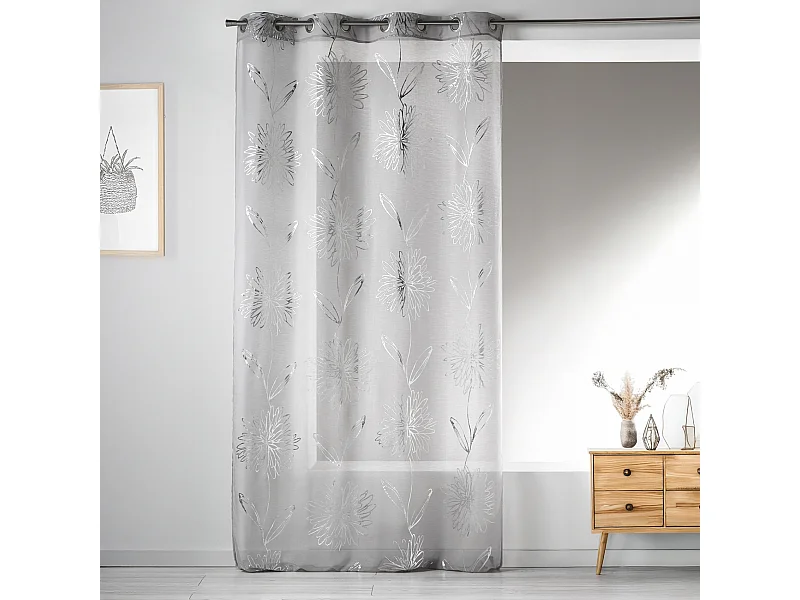 Visillo en Estameña Ligera Estampados metalizados