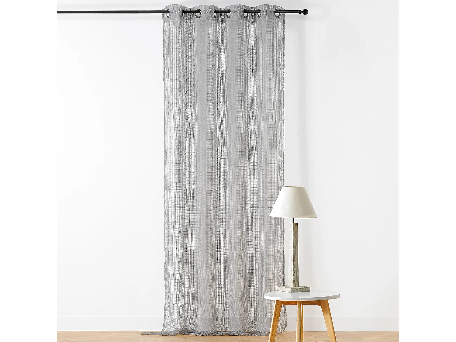 Voilage à Oeillets Effet Filet