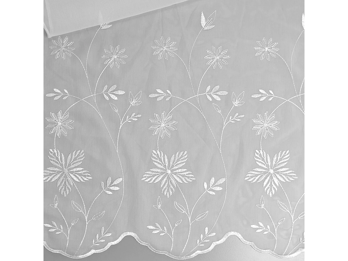 Cortina "BIARRITZ" con trenza fruncida