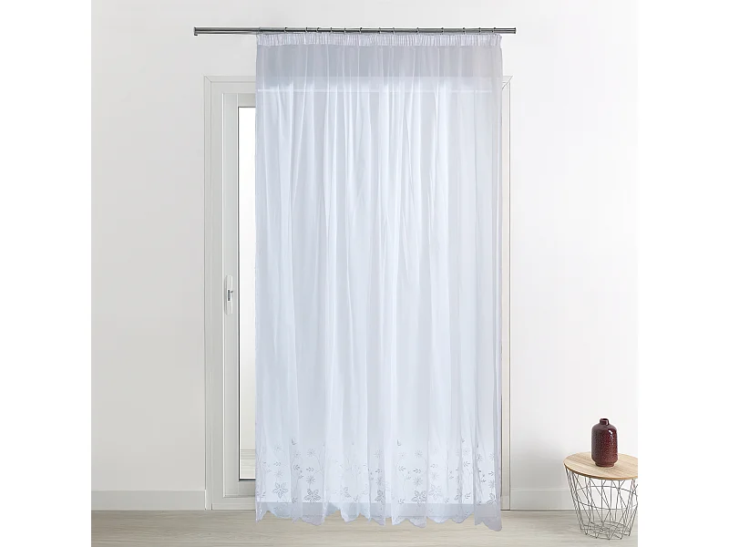 Cortina "BIARRITZ" con trenza fruncida