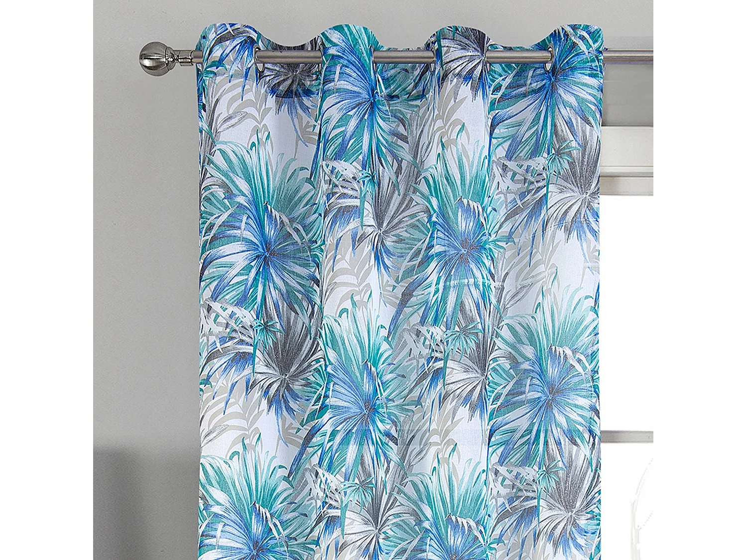 Paire de voilage au style tropical