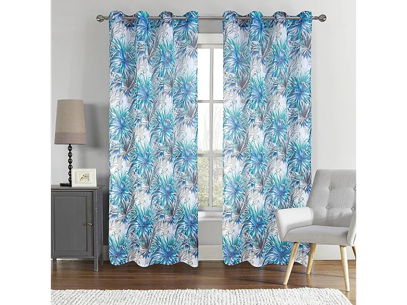 Tropische Gardinenpaar