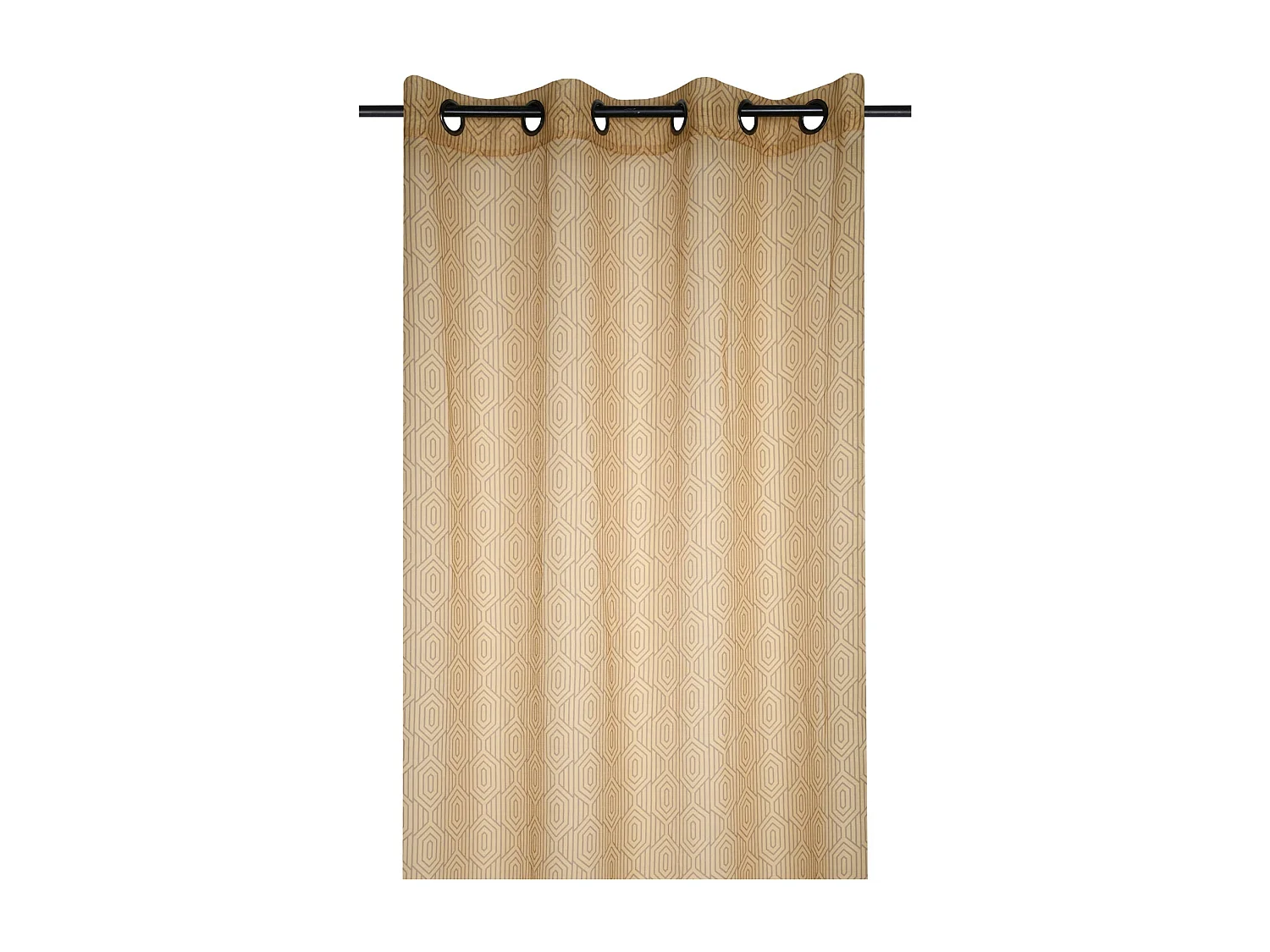 Voilage tamisant esprit géométrique