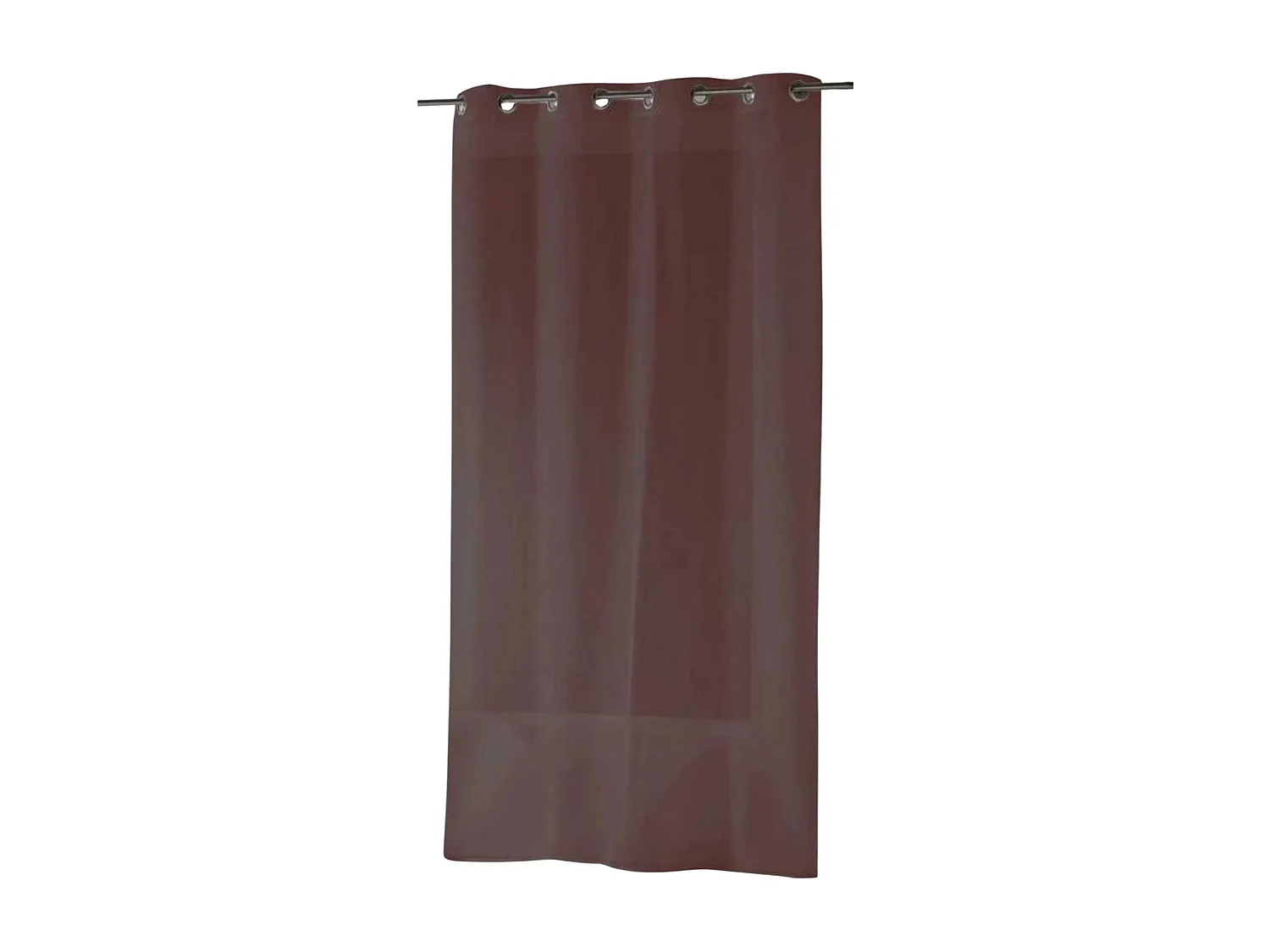 Gardine aus Etamine einfarbig mit Ösen