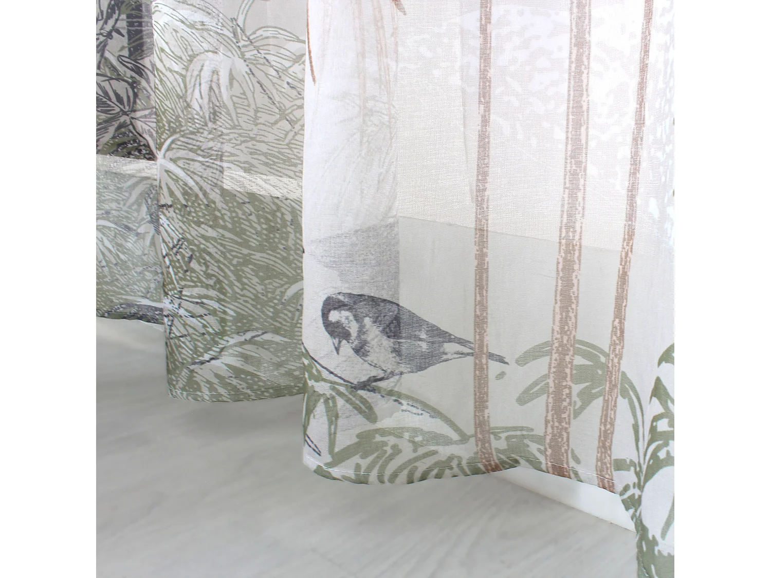 Rideau Voilage Imprimé "Palmeira" 140x240cm Multicolore