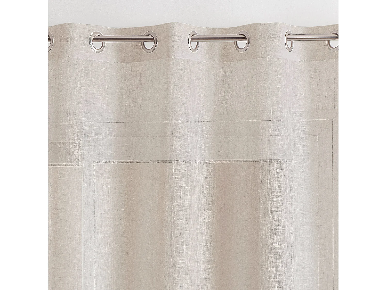 Cortina de lino 100% fluido