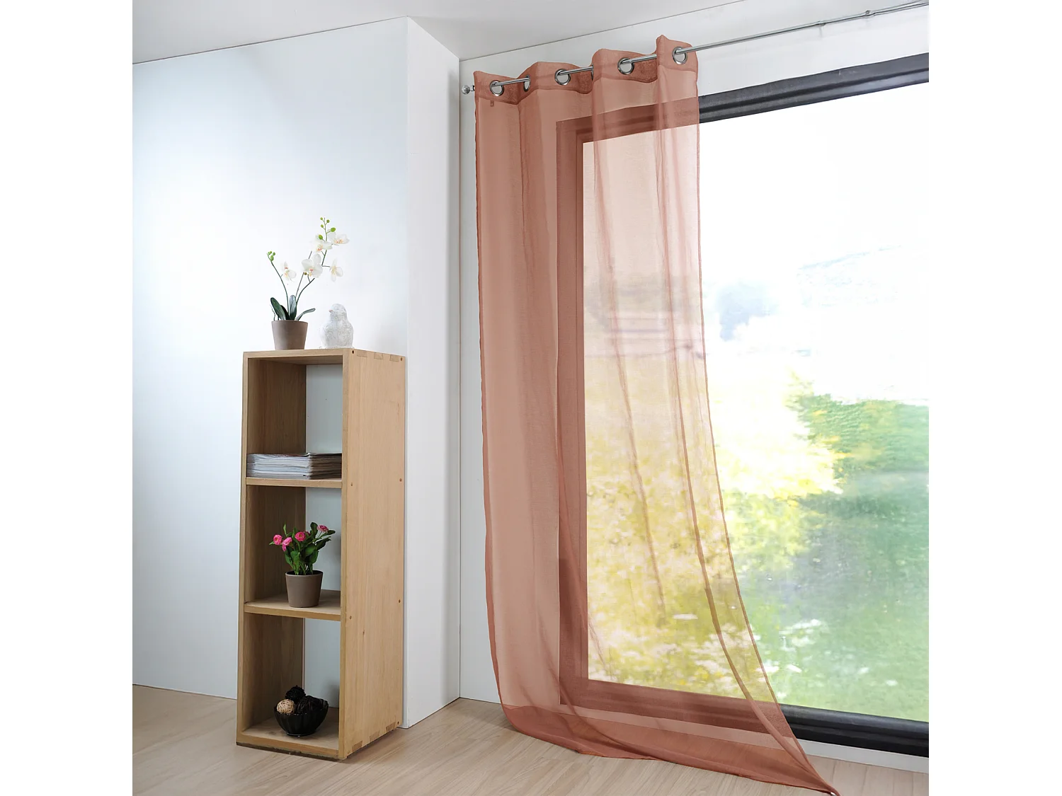 Voilage uni et léger