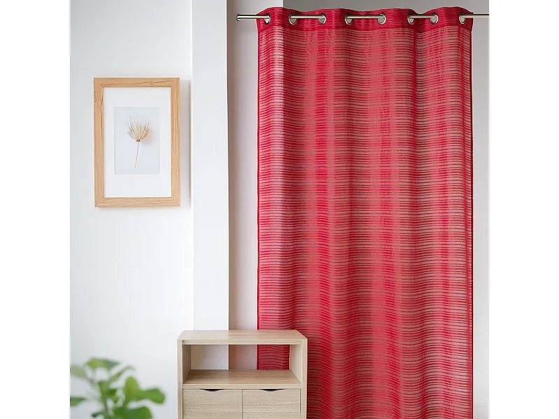 Visillo fantasía rayas horizontales "Joyeux"