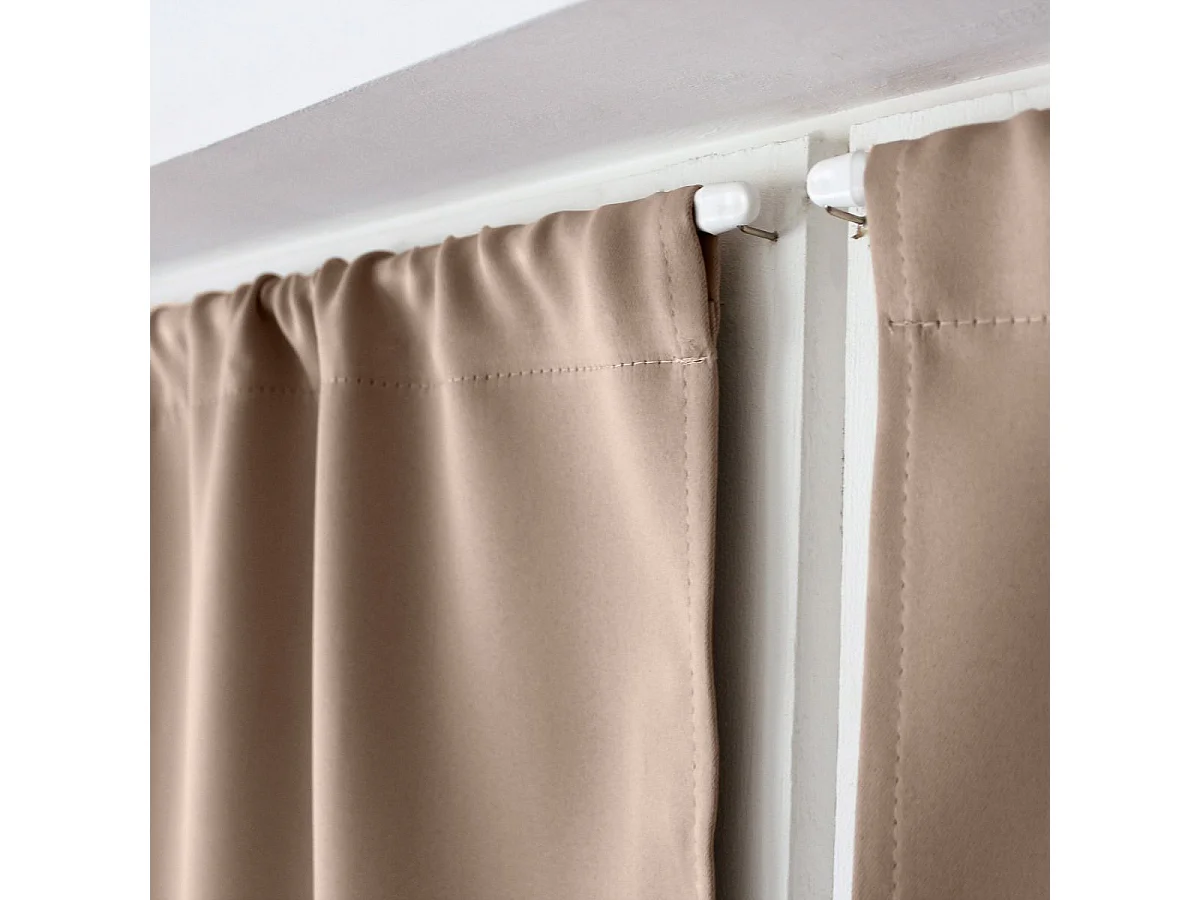 Rideau Occultant "Reglisse" 60x120cm Naturel