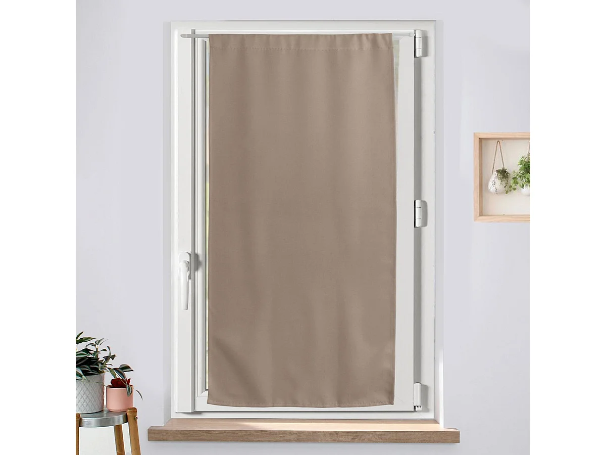 Rideau Occultant "Reglisse" 60x120cm Naturel