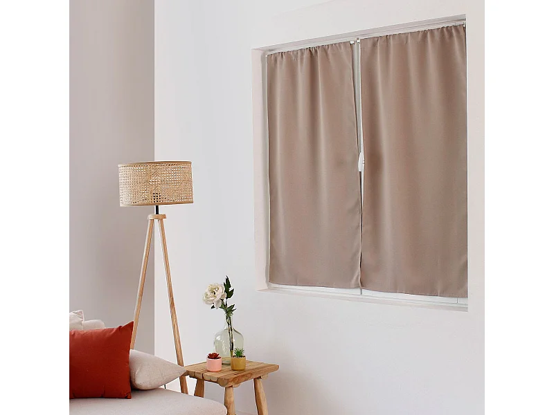 Rideau Occultant "Reglisse" 60x120cm Naturel