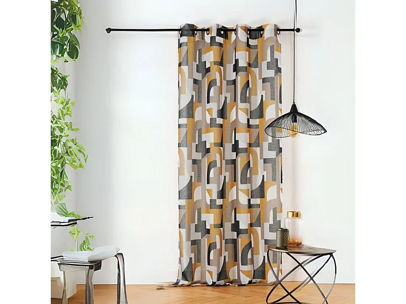 Voilage tamisant esprit seventies