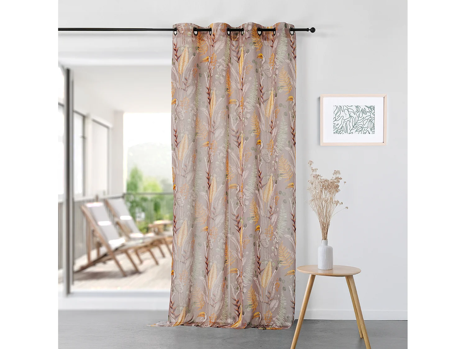 Voilage esprit paradisiaque