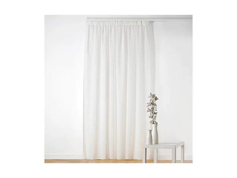 Voilage mit Kräuselband Bouclé-Effekt