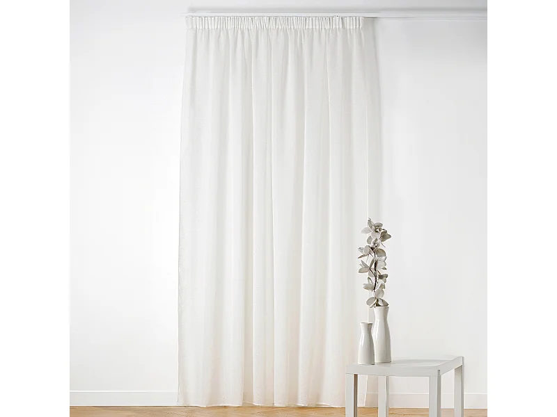 Voilage mit Kräuselband Bouclé-Effekt