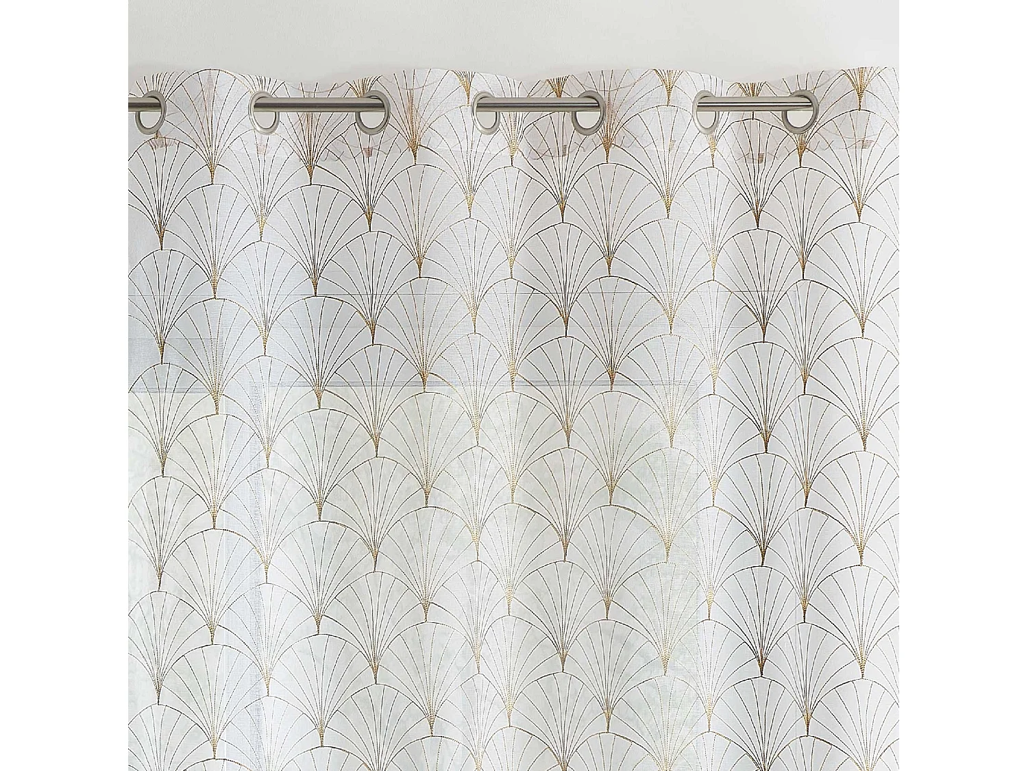 Gestickter Vorhang im Art-Déco-Stil