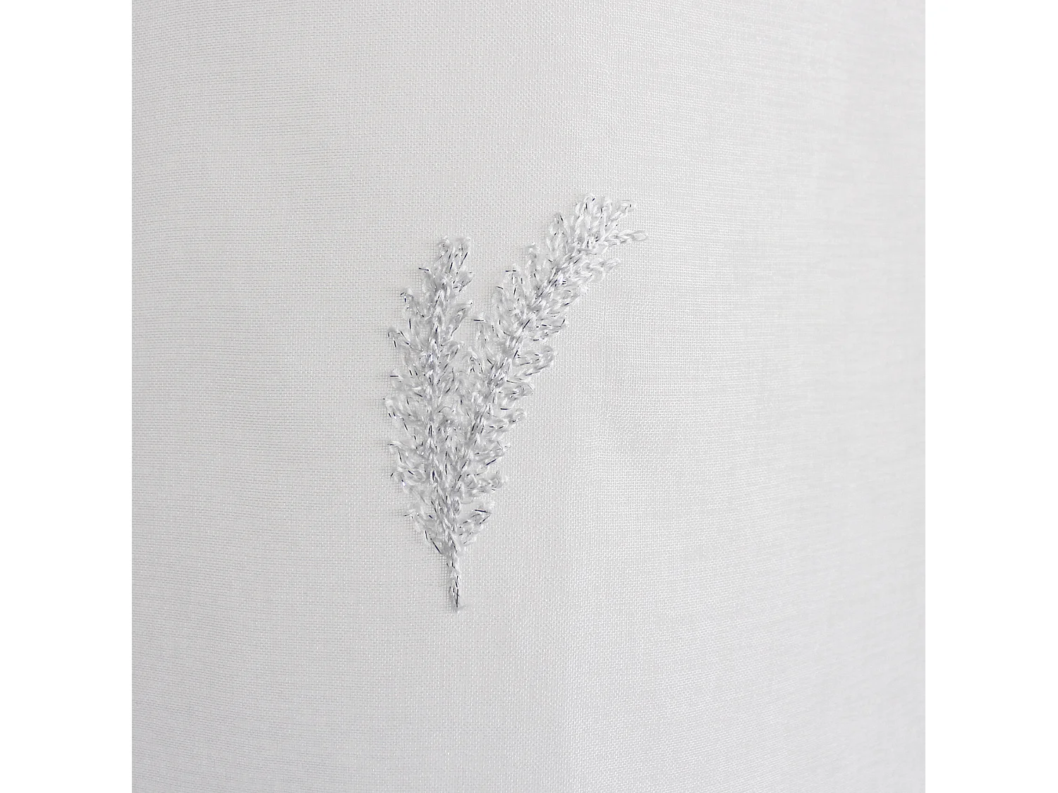 Paire de Voilages Brodés "Calisson" 60x90cm Blanc