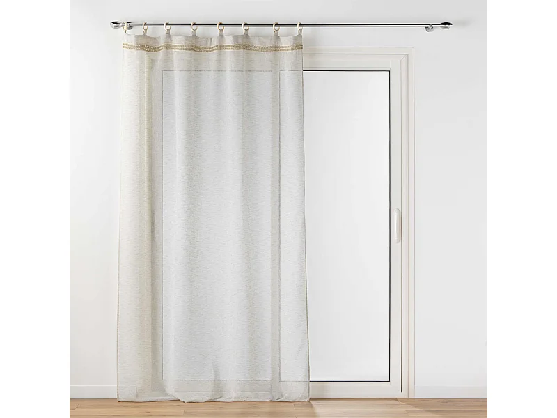 Voilages à œillets bois