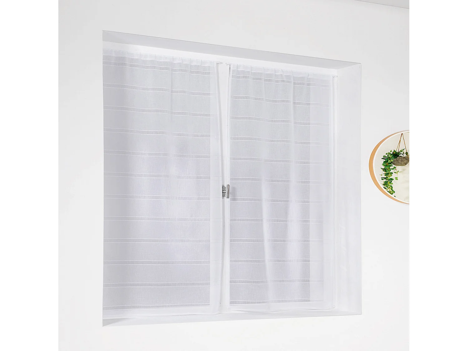 Petits voilages à la paire Cordelette