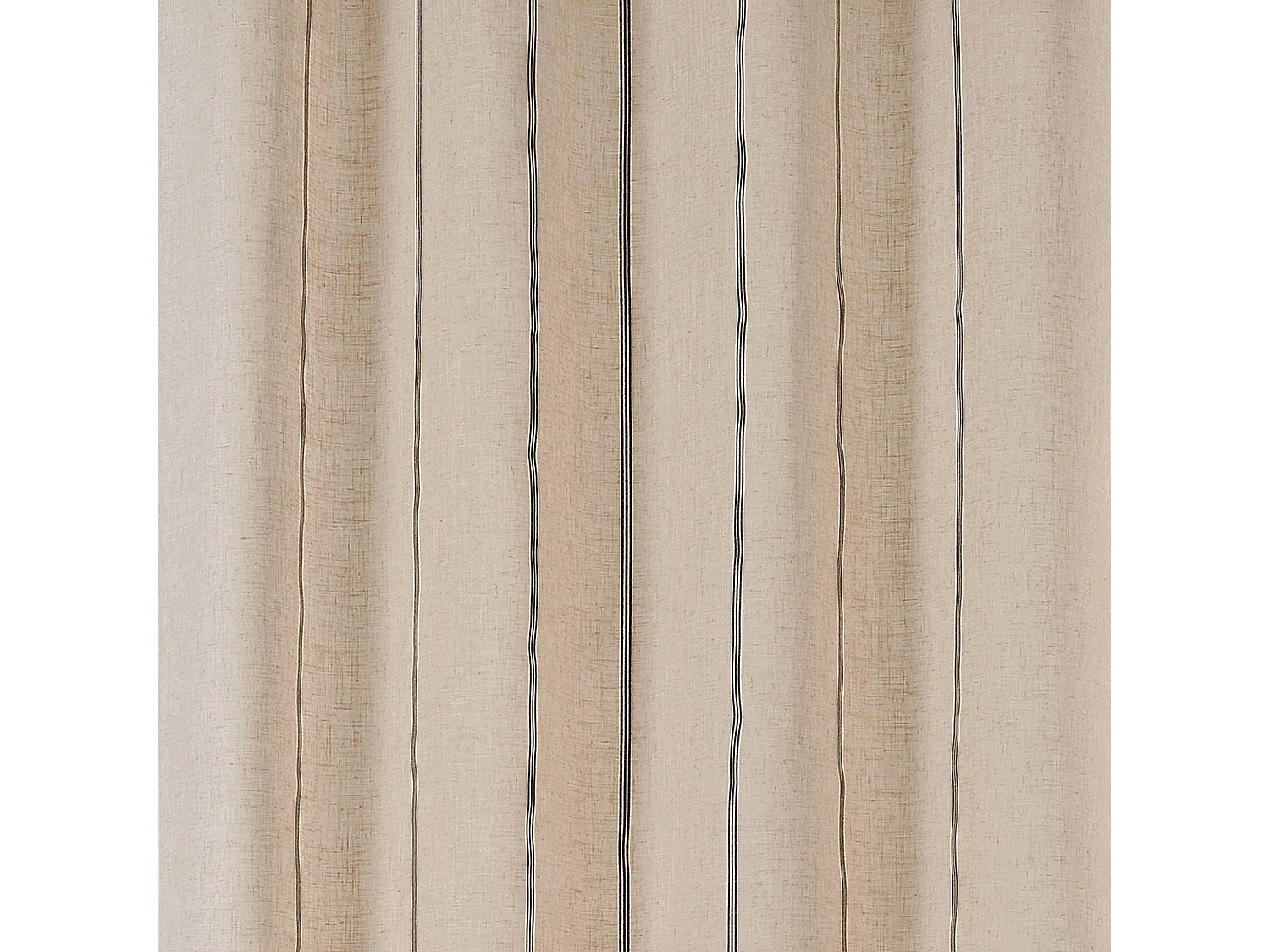 Voilage aux fines rayures noires