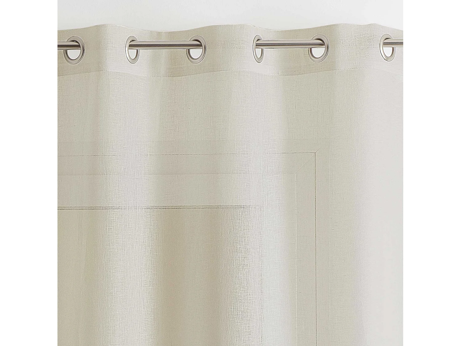 Cortina de lino 100% fluido