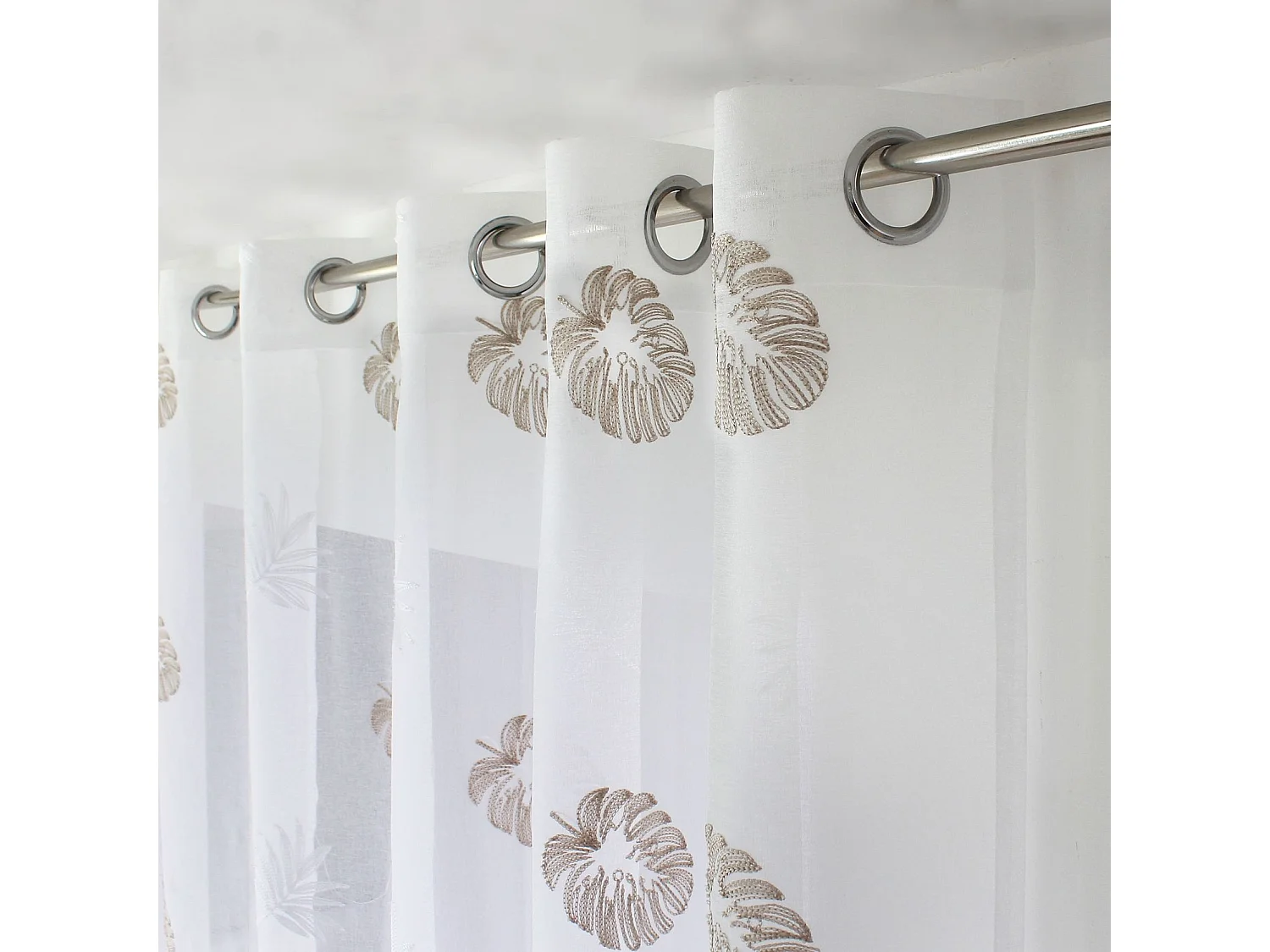 Bedruckter Voile aus Etamin