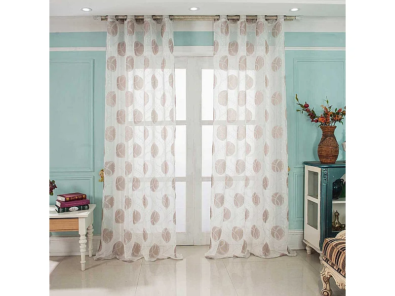 Paire de Voilages "Coquillages"