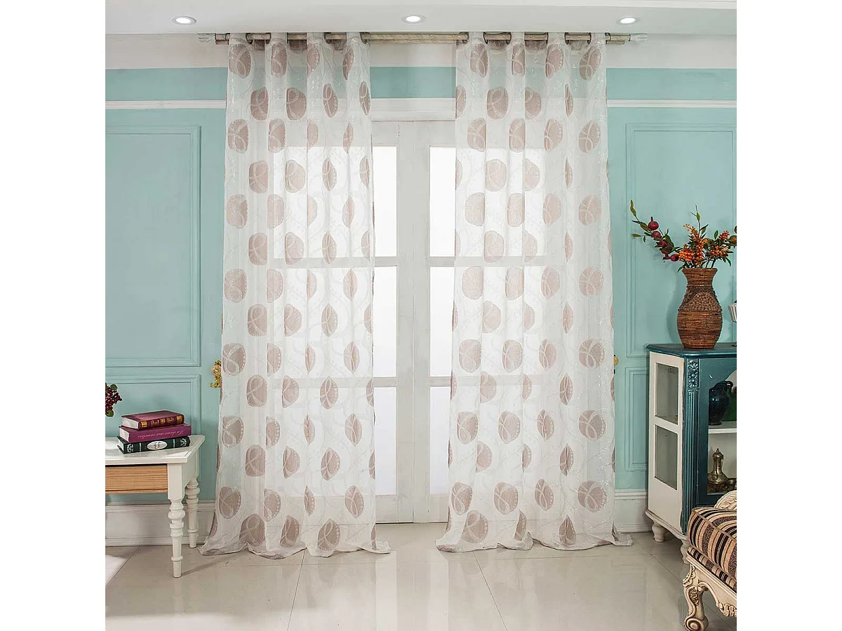 Paire de Voilages "Coquillages"