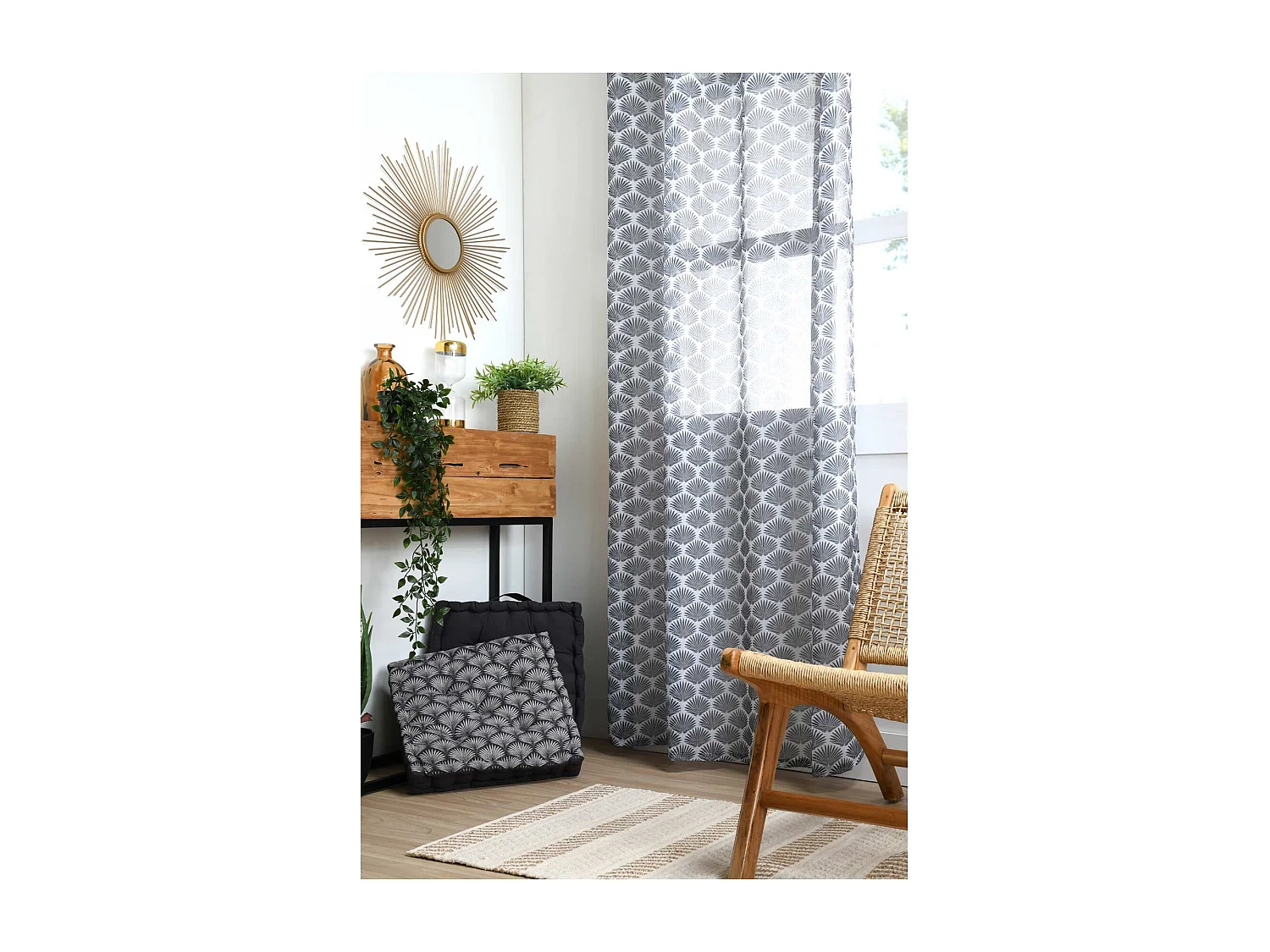 Voilage aux impressions art déco