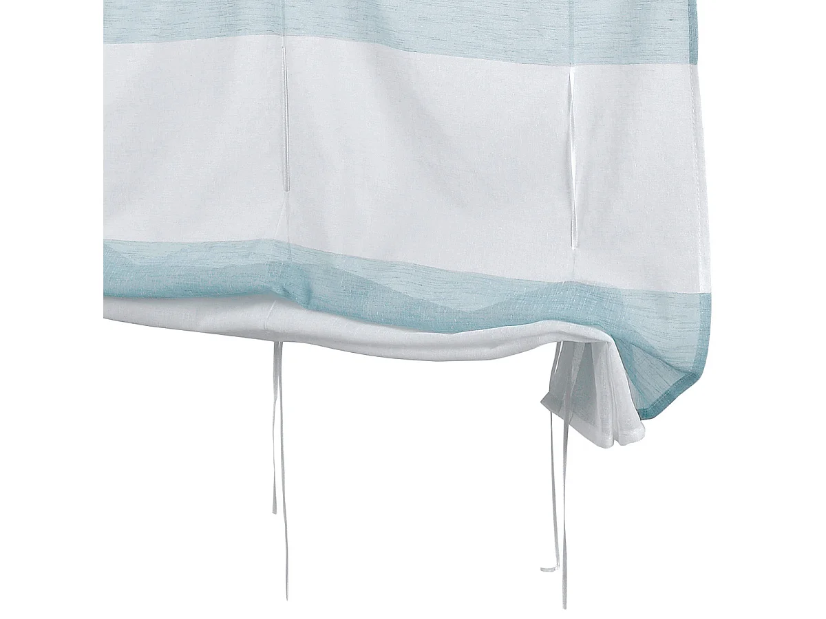 Petit voilage droit à rayures horizontales