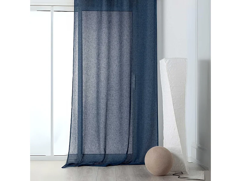Rideau voilage tamisant en poly-lin
