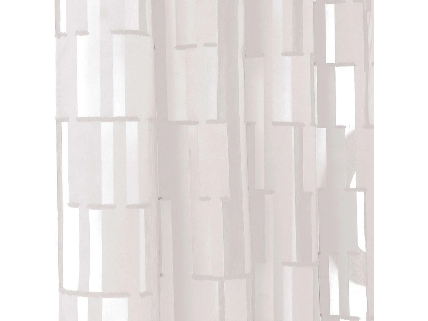 Voilage tamisant transparent et graphique