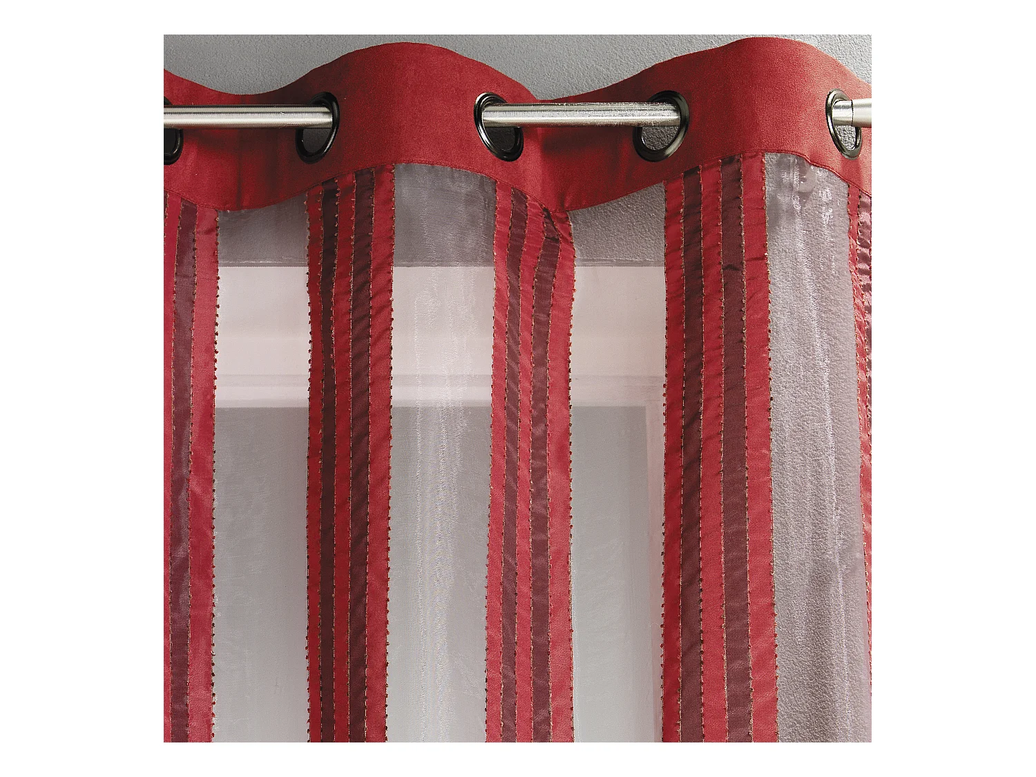 Visillo de Organza Rayas Verticales