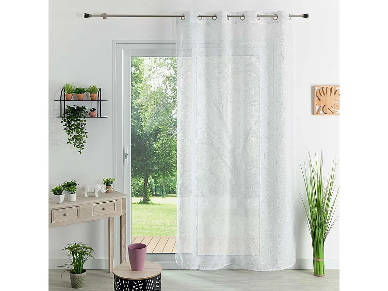 Visillo bordado con estilo art déco