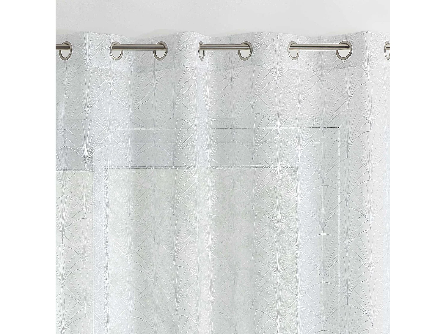 Gestickter Vorhang im Art-Déco-Stil