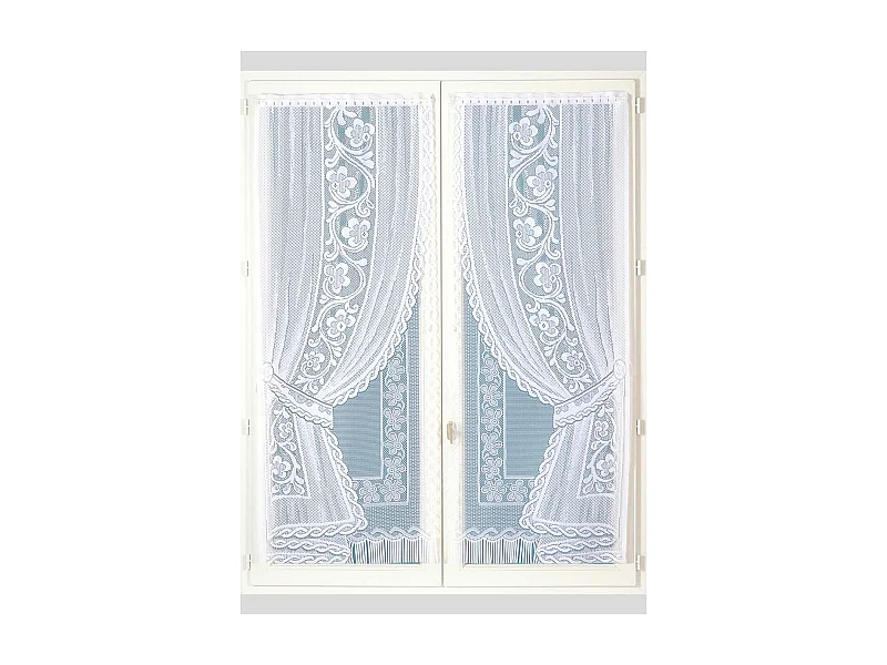 Paire de petits voilages "Effet Double Voilages"