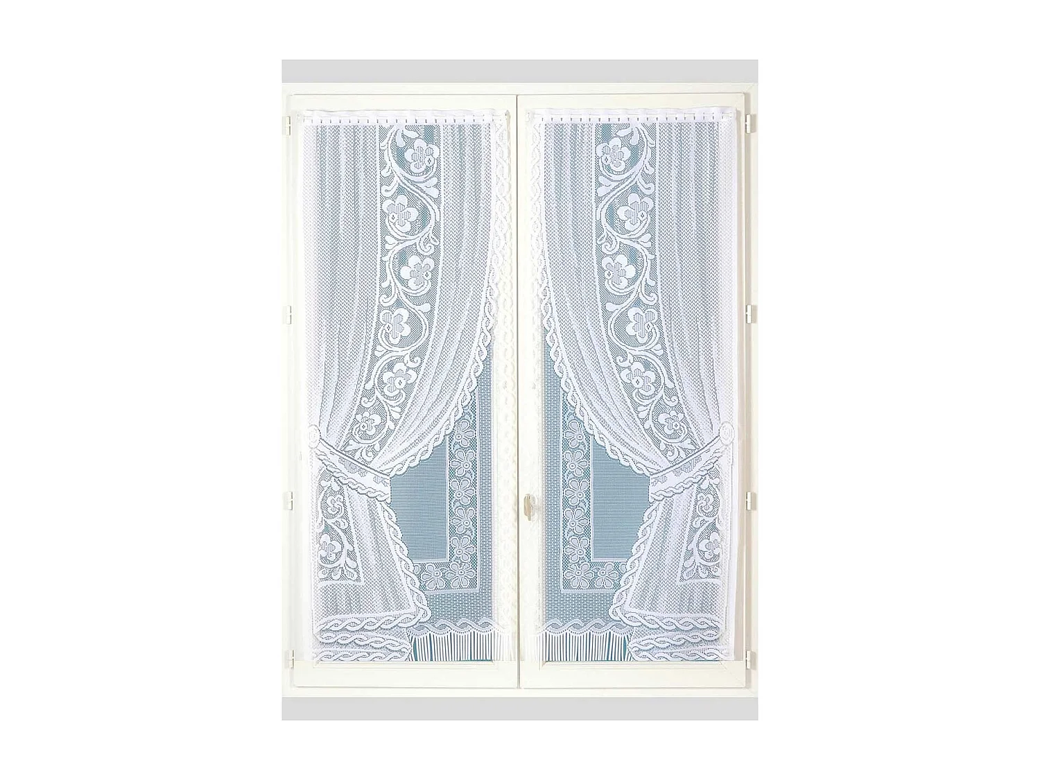 Paire de petits voilages "Effet Double Voilages"