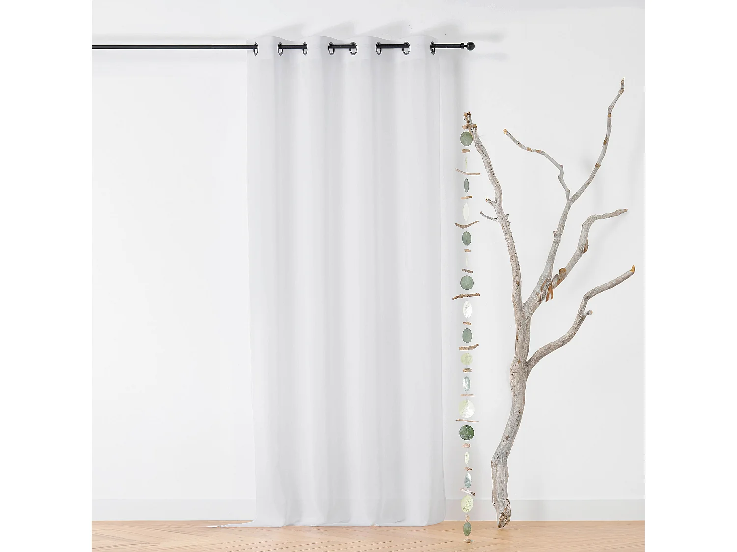 Voilage à Oeillets en Tissu Recyclé