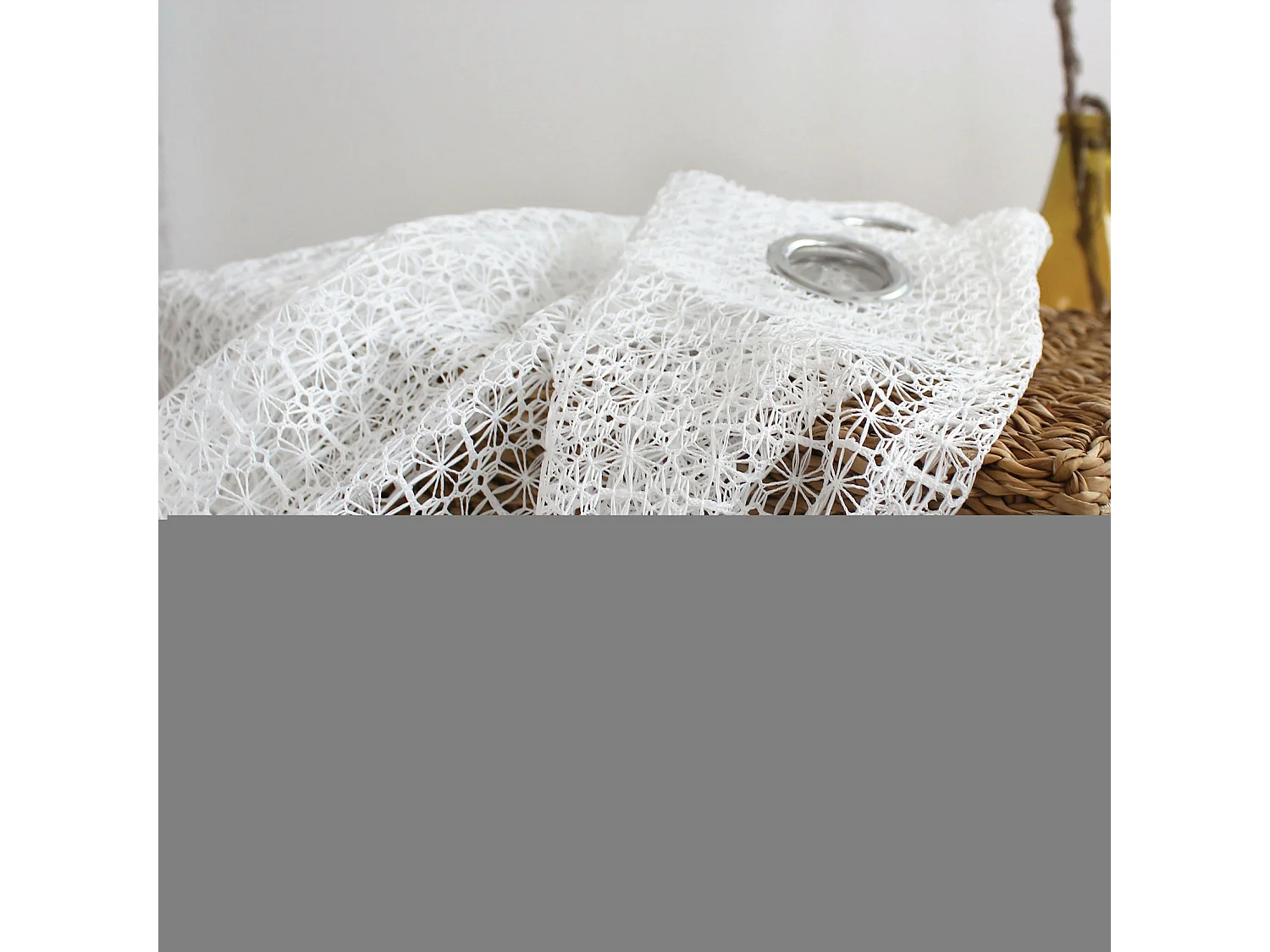 Visillo elegante floral