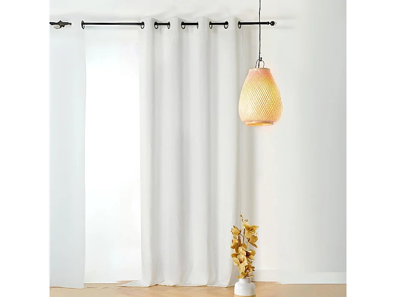 Cortina translúcida de poli/lin 140 x 250 cm