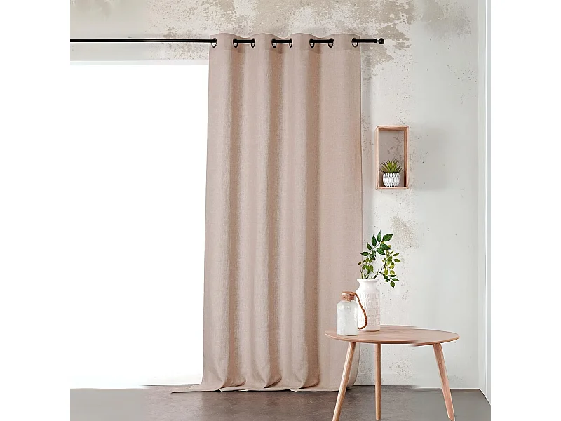 Rideau Voilage uni 100% lin