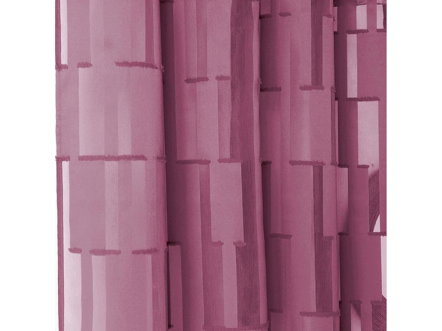 Voilage tamisant transparent et graphique