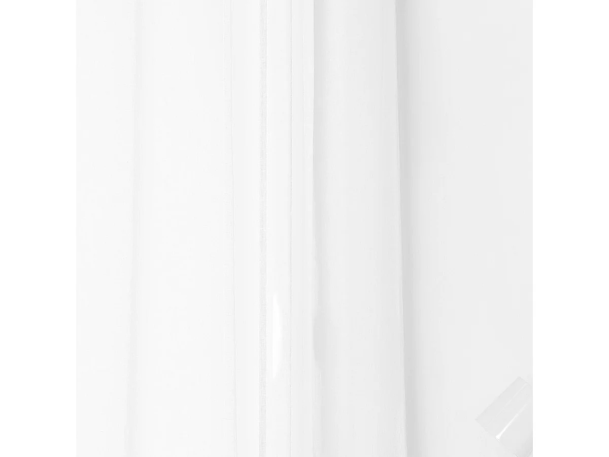 Visillo "chic" de lino y galón fruncidor