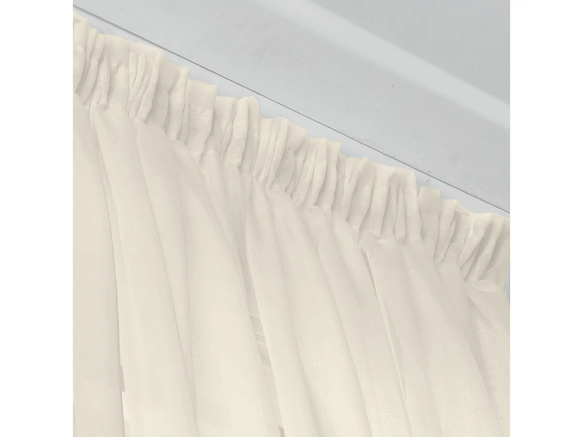 Voilage  galon fronceur uni