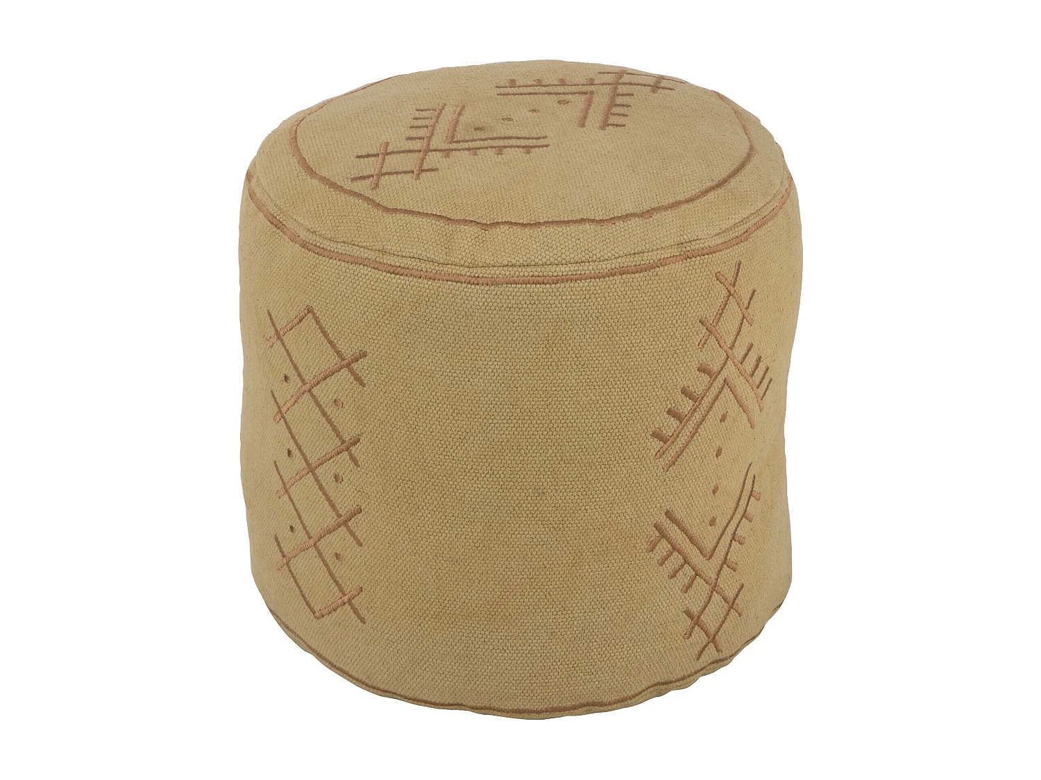 Pouf Déco "Camel Envoutant" 40cm Sable