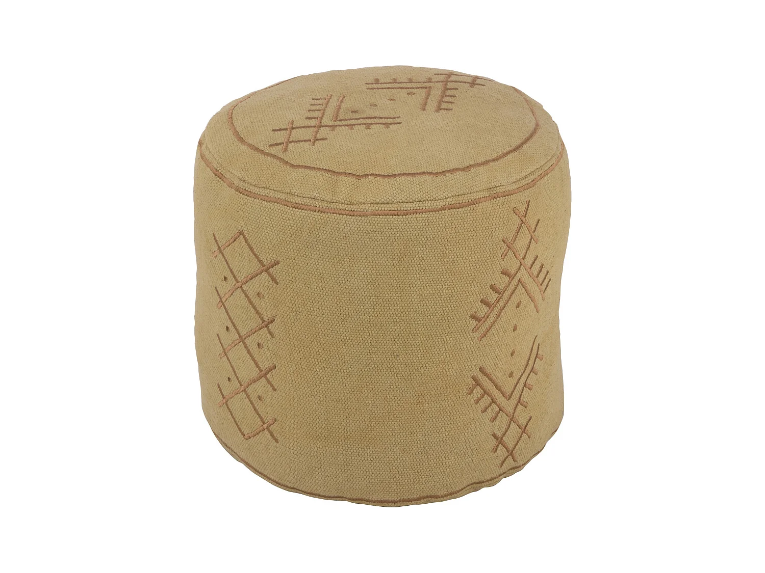 Pouf Déco "Camel Envoutant" 40cm Sable